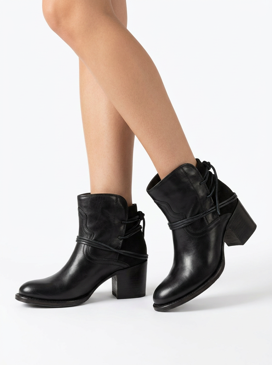 Alexa | Women's Block Heel Ankle Boots