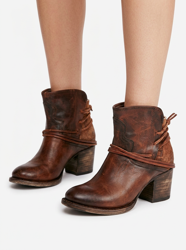 Alexa | Women's Block Heel Ankle Boots