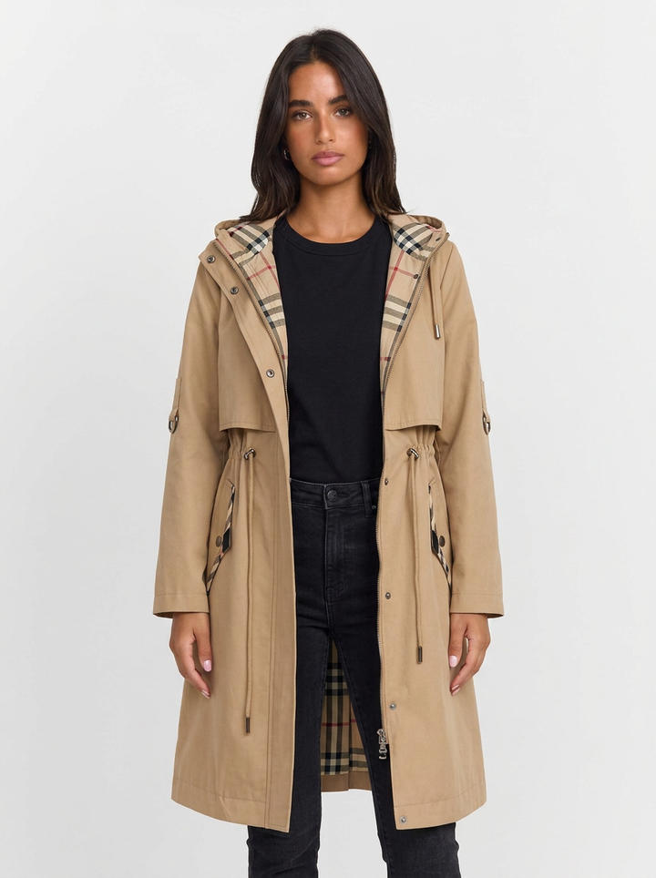 Amelia | Women's Hooded Trench Coat