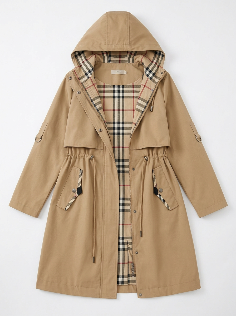 Amelia | Women's Hooded Trench Coat