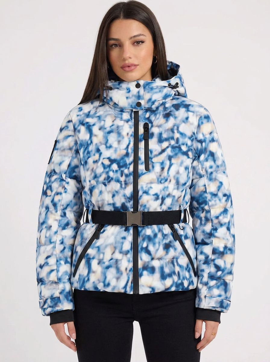 Amelia | Women's Puffer Ski Jacket With Belt