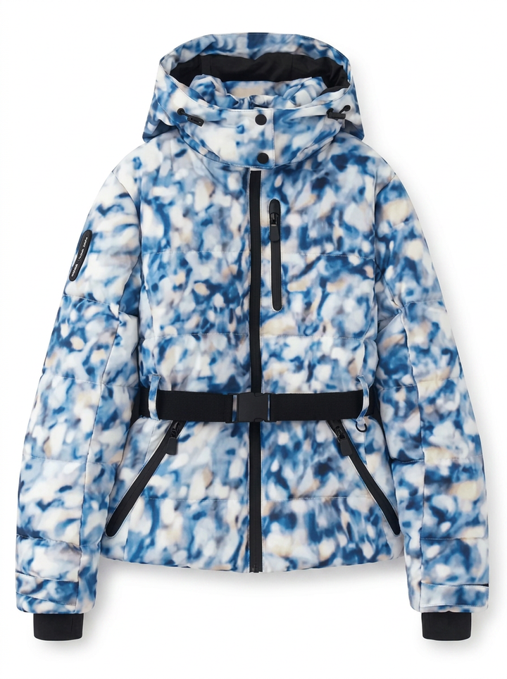 Amelia | Women's Puffer Ski Jacket With Belt