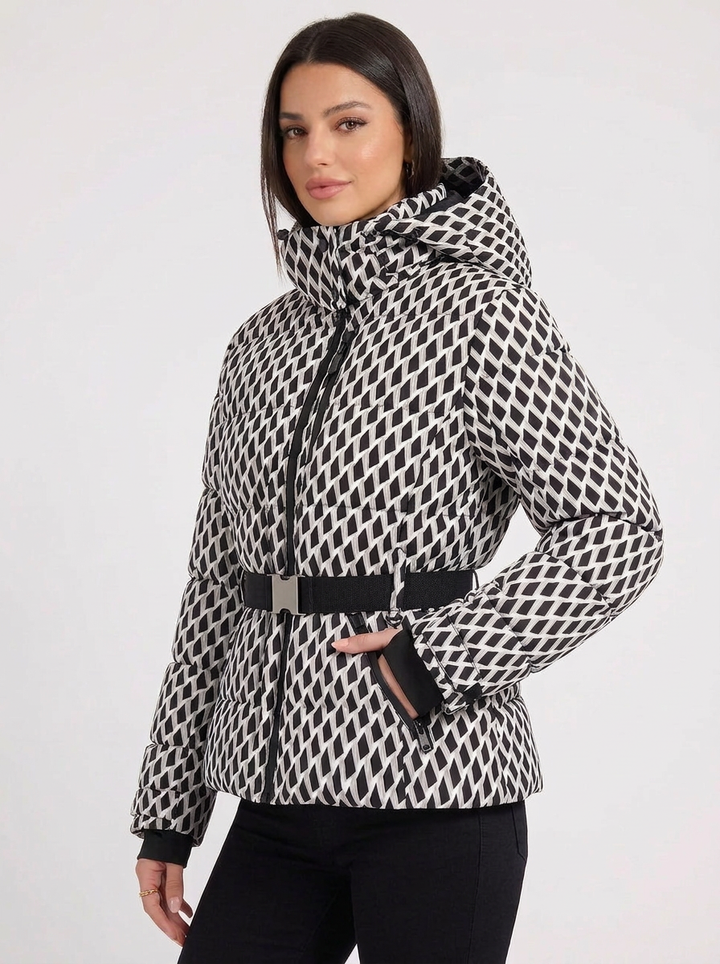 Amelia | Women's Puffer Ski Jacket With Belt