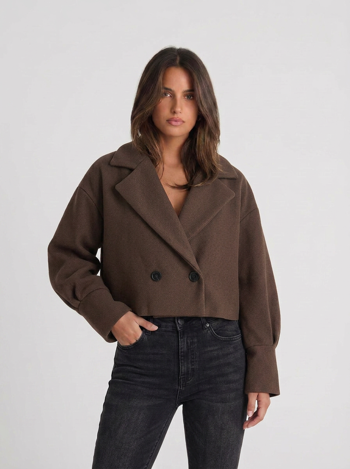 Anya | Women's Cropped Boxy Blazer