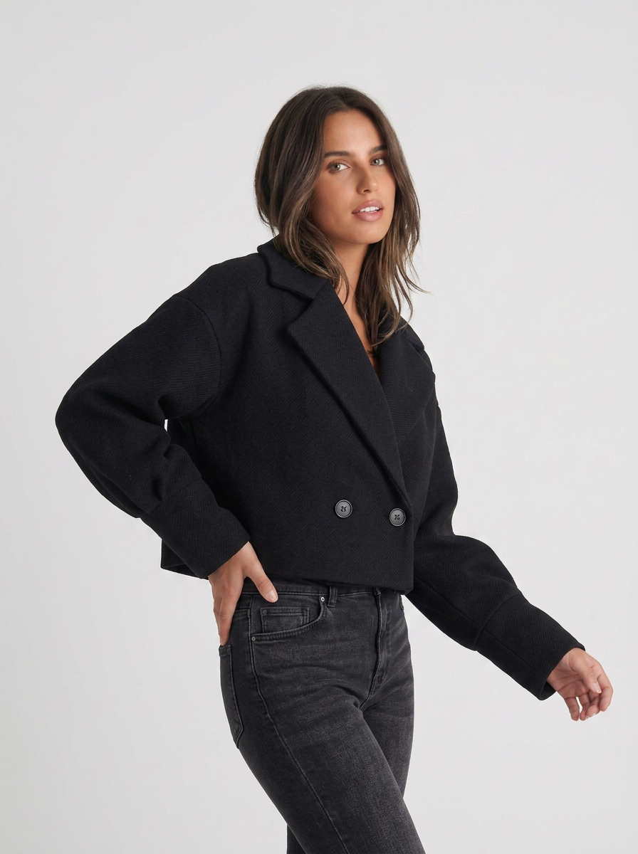 Anya | Women's Cropped Boxy Blazer