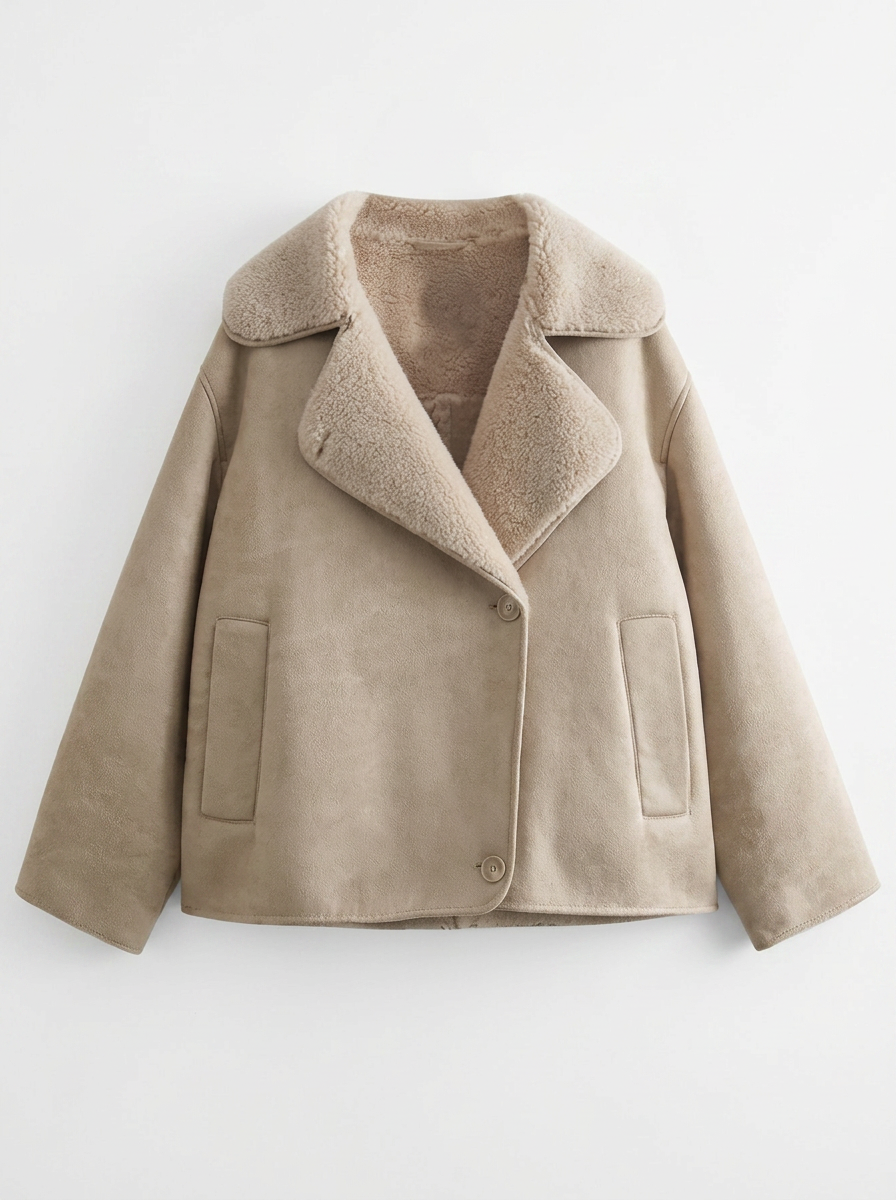 Anya | Women's Notched Collar Relaxed Fit Button Jacket