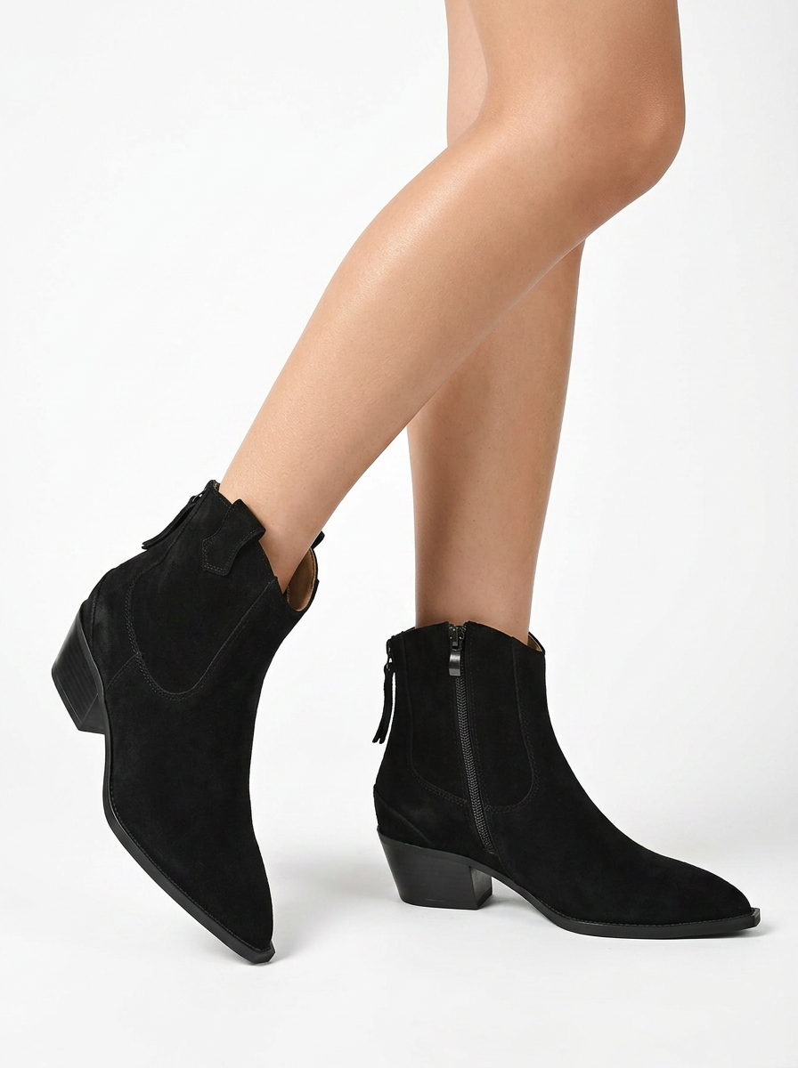 Astra | Women's Suede Ankle Boots Pointed Toe