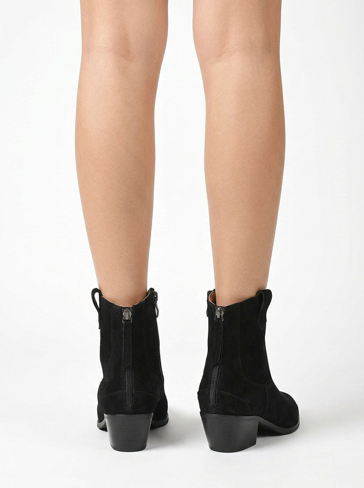 Astra | Women's Suede Ankle Boots Pointed Toe