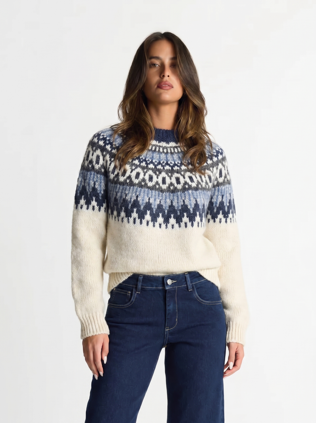 Audrey | Women's Winter Sweater Nordic Knit