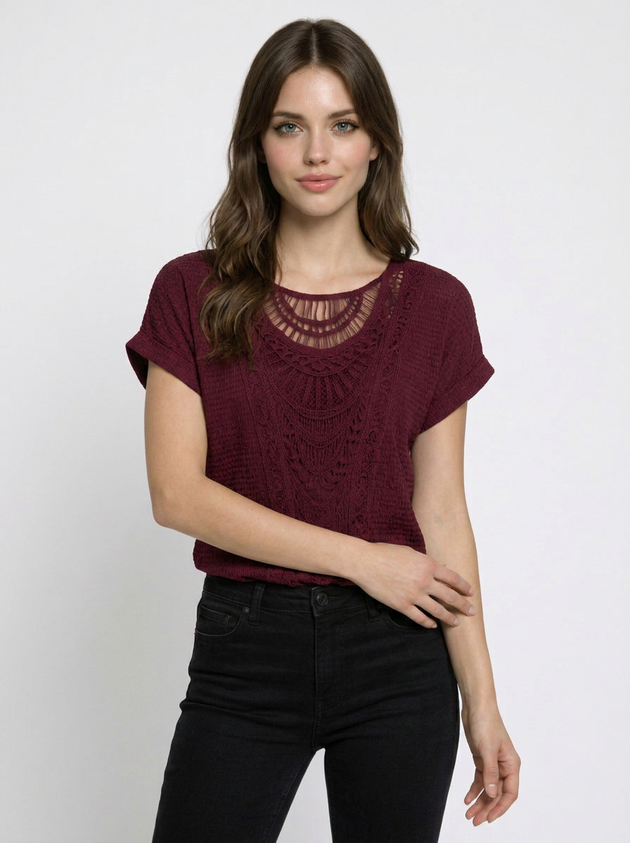 Ava | Women's Crochet Lace Top