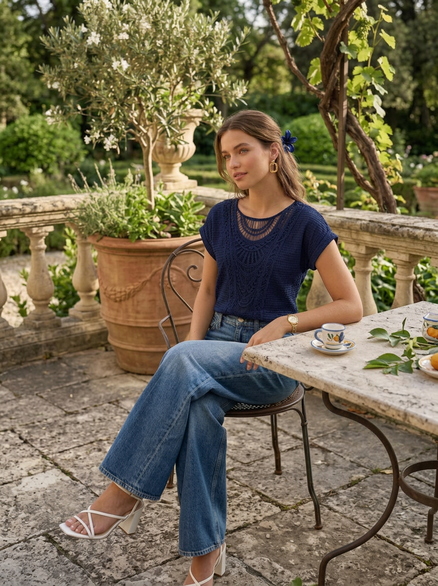 Ava | Women's Crochet Lace Top