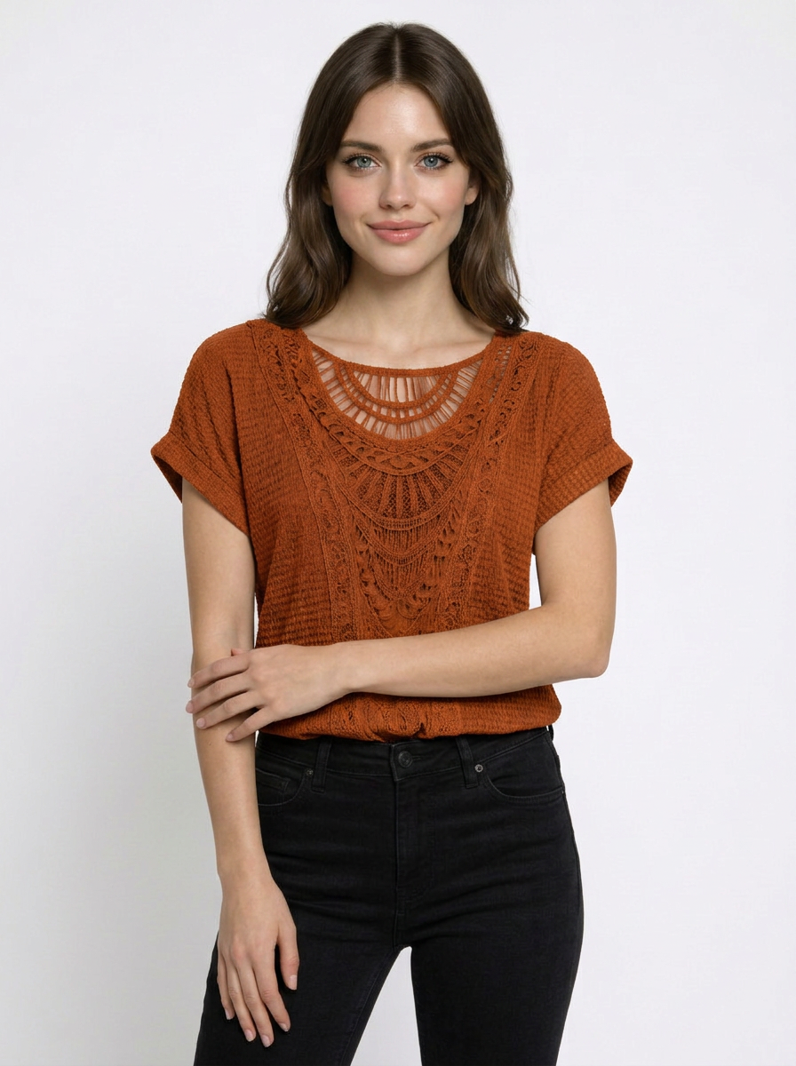 Ava | Women's Crochet Lace Top