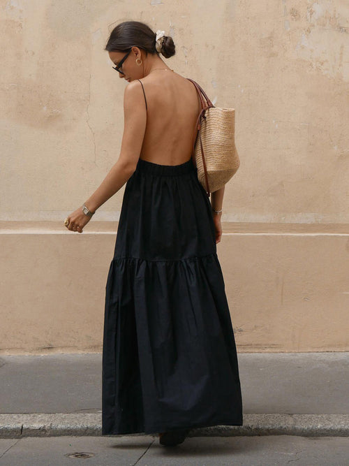 Backless Maxi Dress for Women | Zephyra