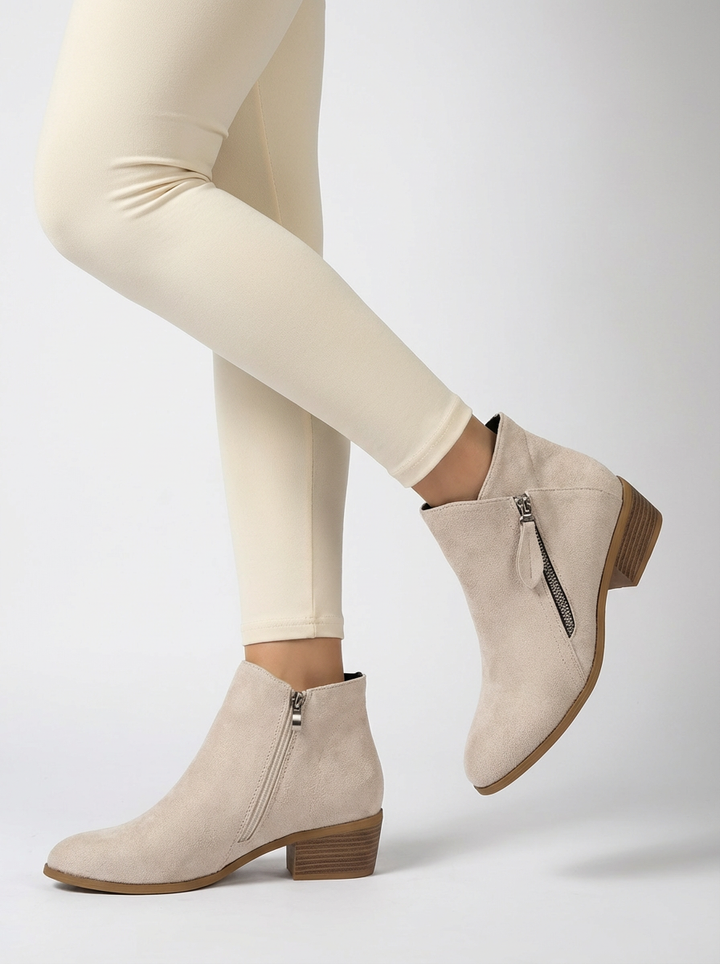 Bailey | Women's Suede Side Zip Ankle Orthopedic Boots 5