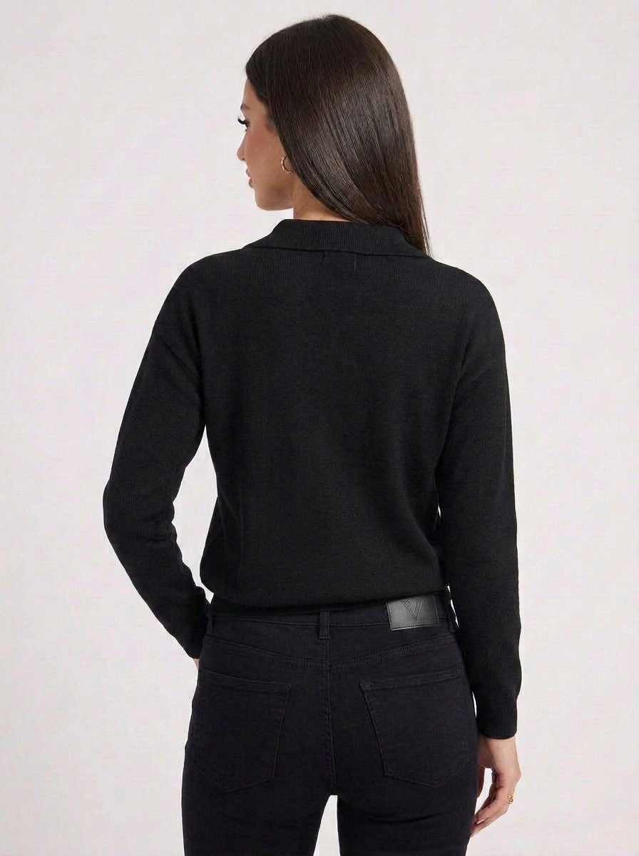 Bea | Women's Half Zip Long Sleeve Knit Top