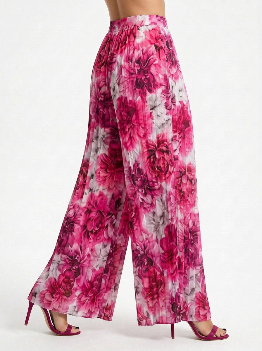 Bea | Women's Wide Leg Pleated Trousers