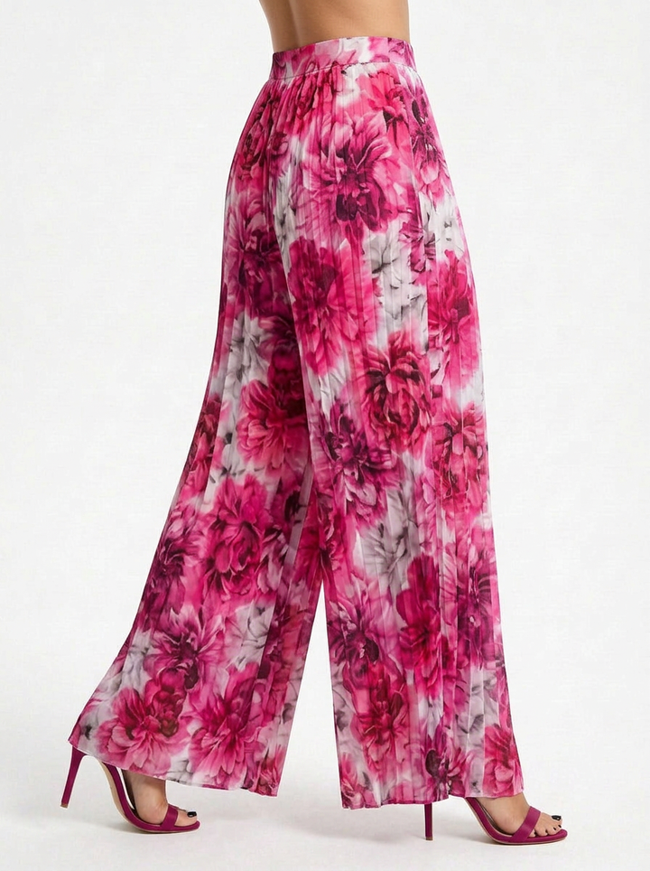 Bea | Women's Wide Leg Pleated Trousers