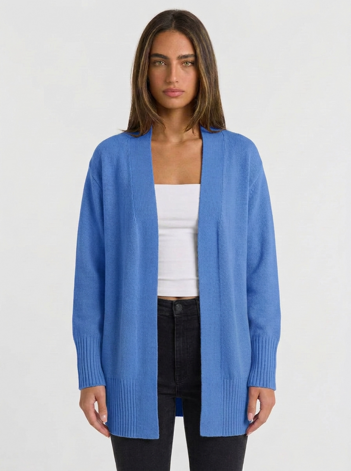 Bella | Women's Long Ribbed Cardigan