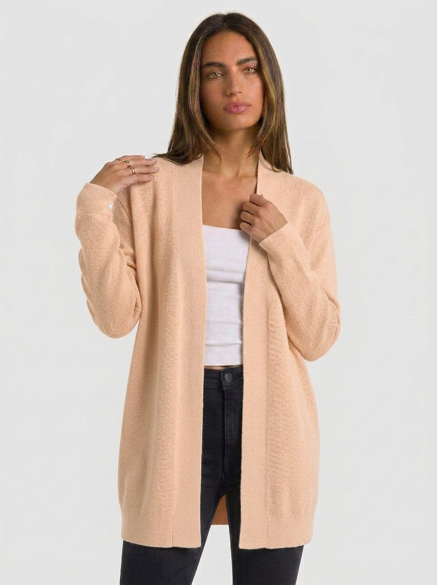 Bella | Women's Long Ribbed Cardigan