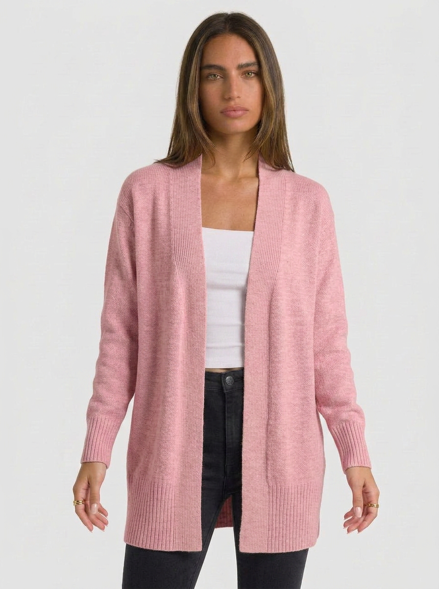 Bella | Women's Long Ribbed Cardigan