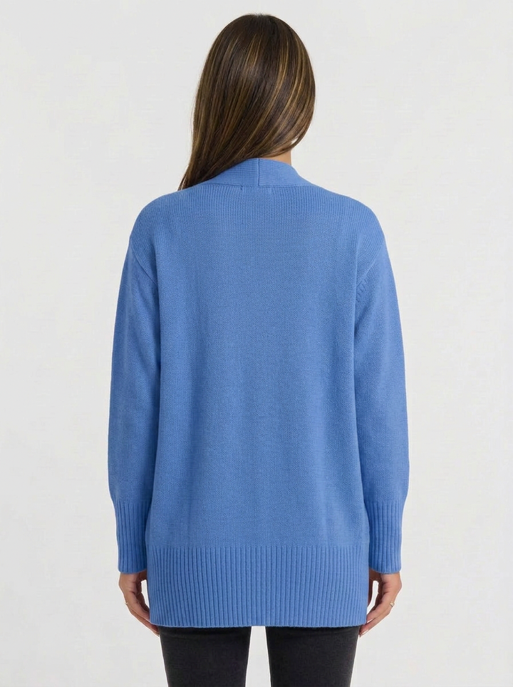 Bella | Women's Long Ribbed Cardigan