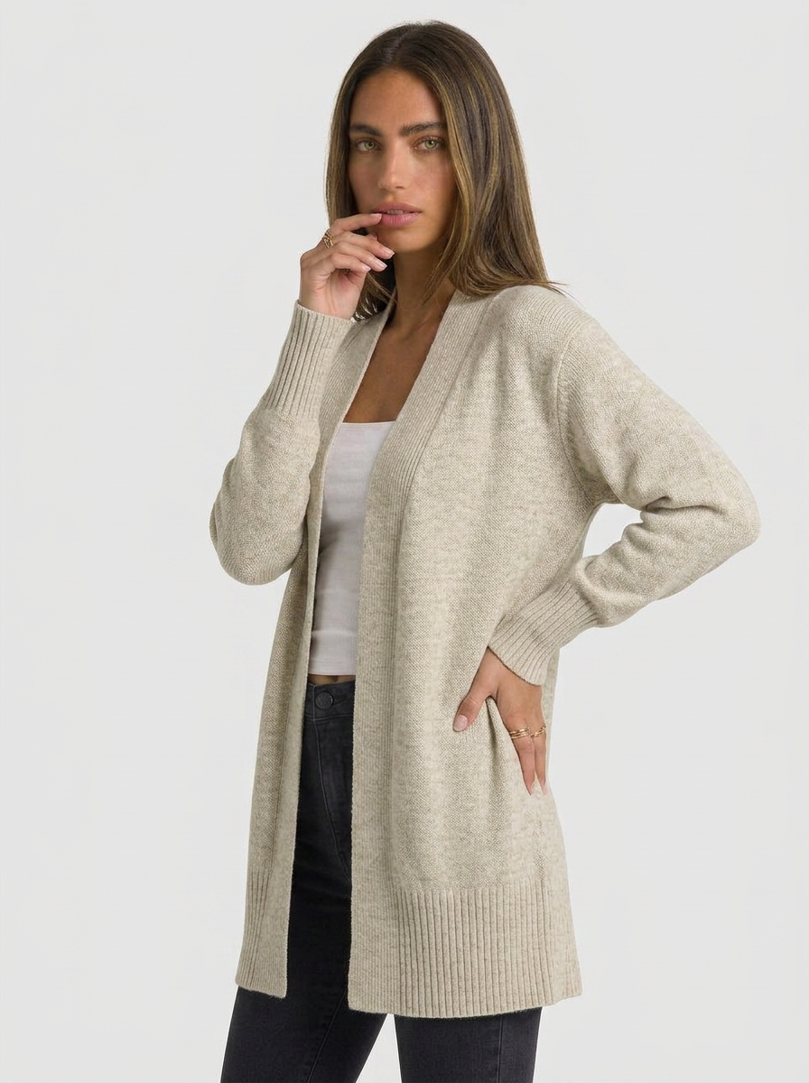 Bella | Women's Long Ribbed Cardigan