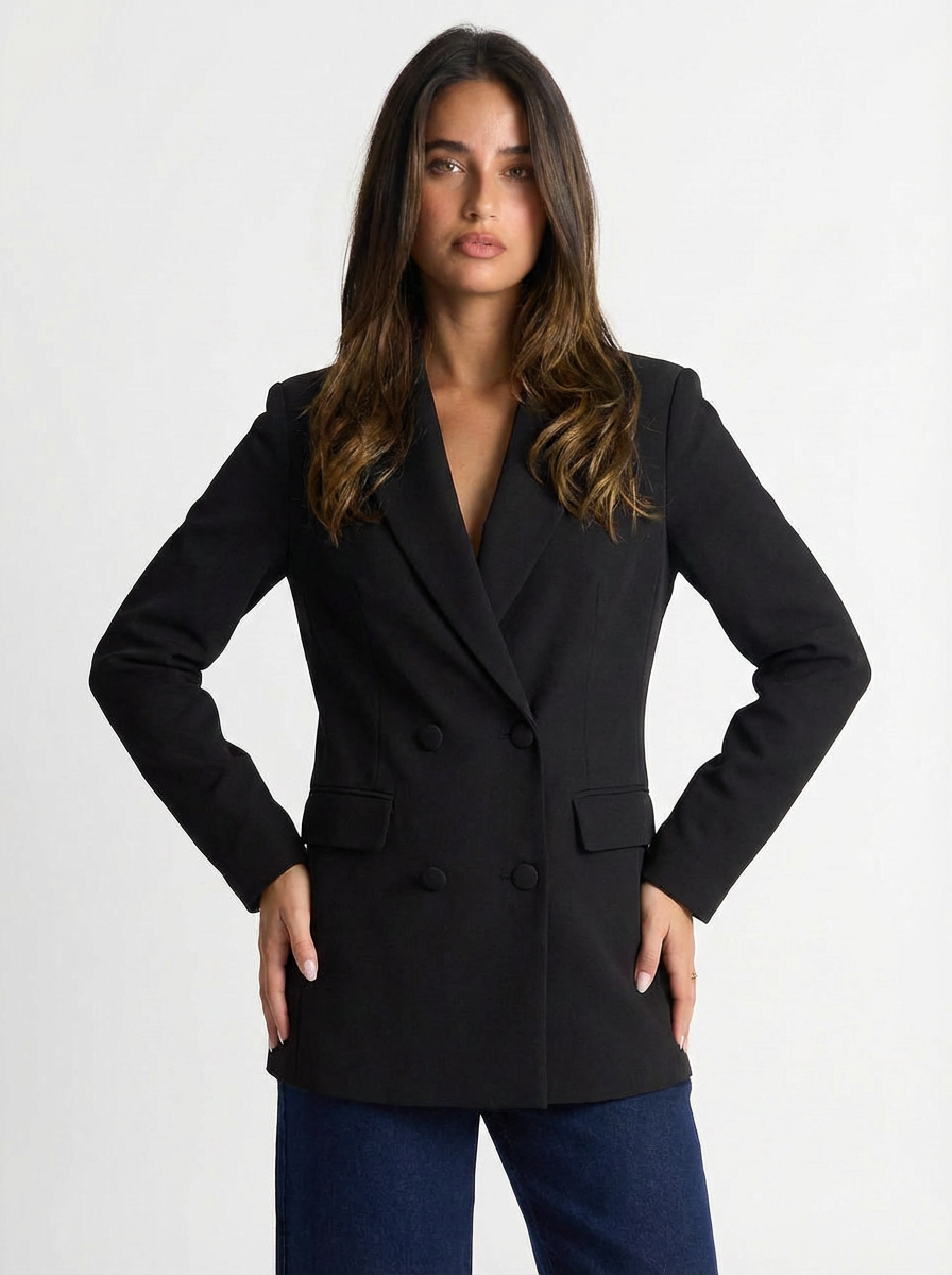 Bella | Women's Peak Lapel Double Breasted Blazer 4