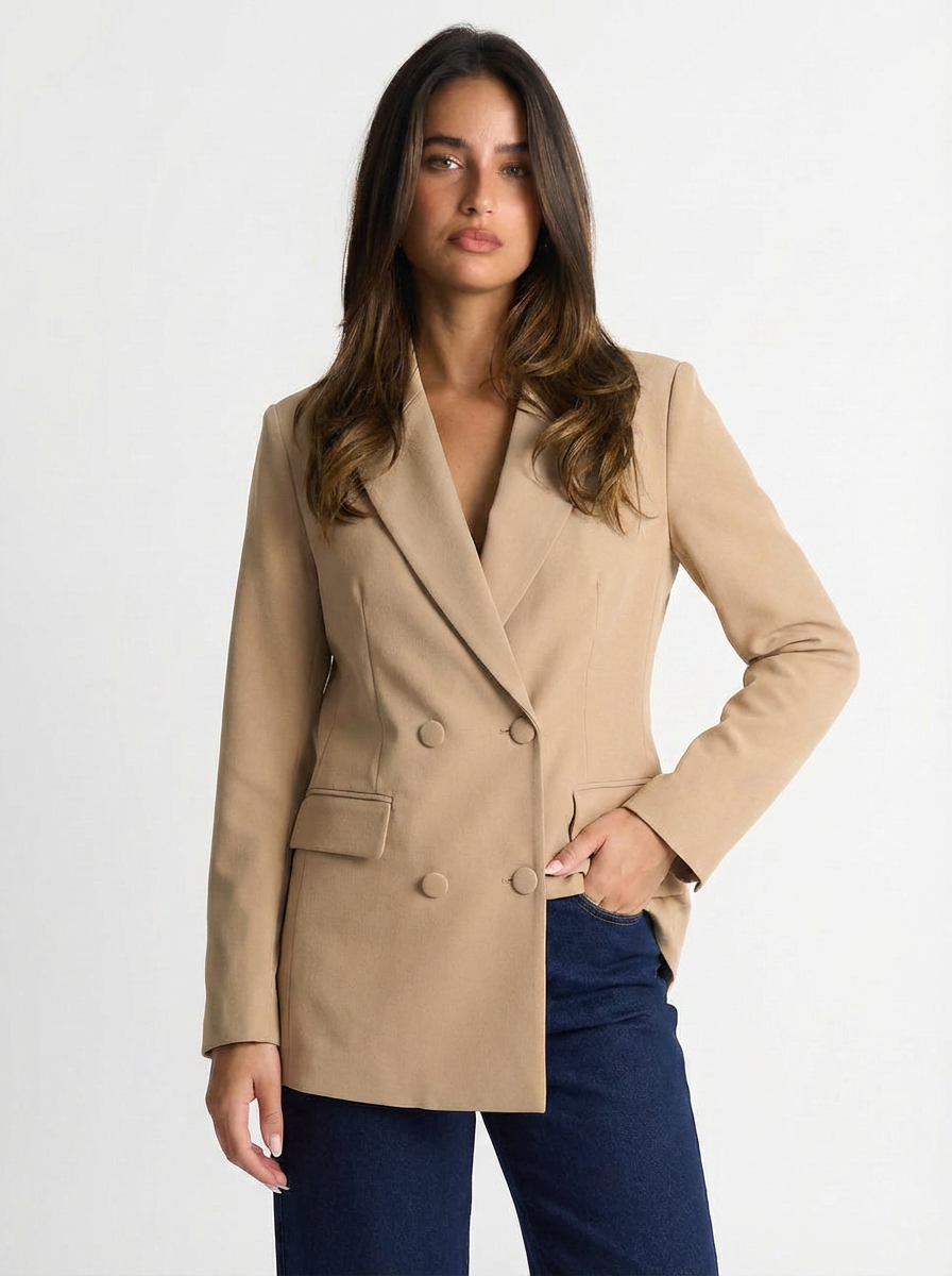 Bella | Women's Peak Lapel Double Breasted Blazer 6