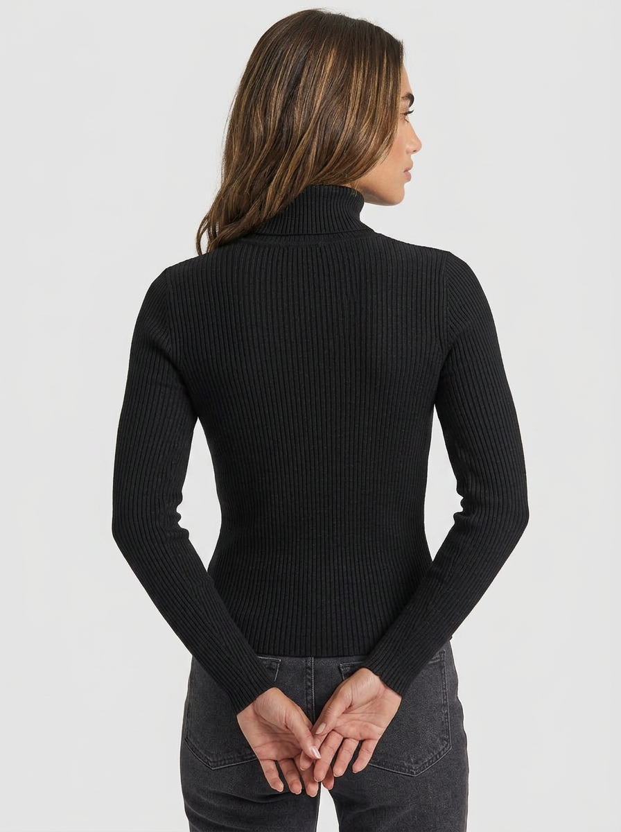 Bella | Women's Ribbed Turtleneck Jumper