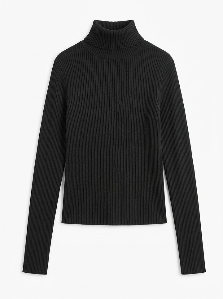 Bella | Women's Ribbed Turtleneck Jumper