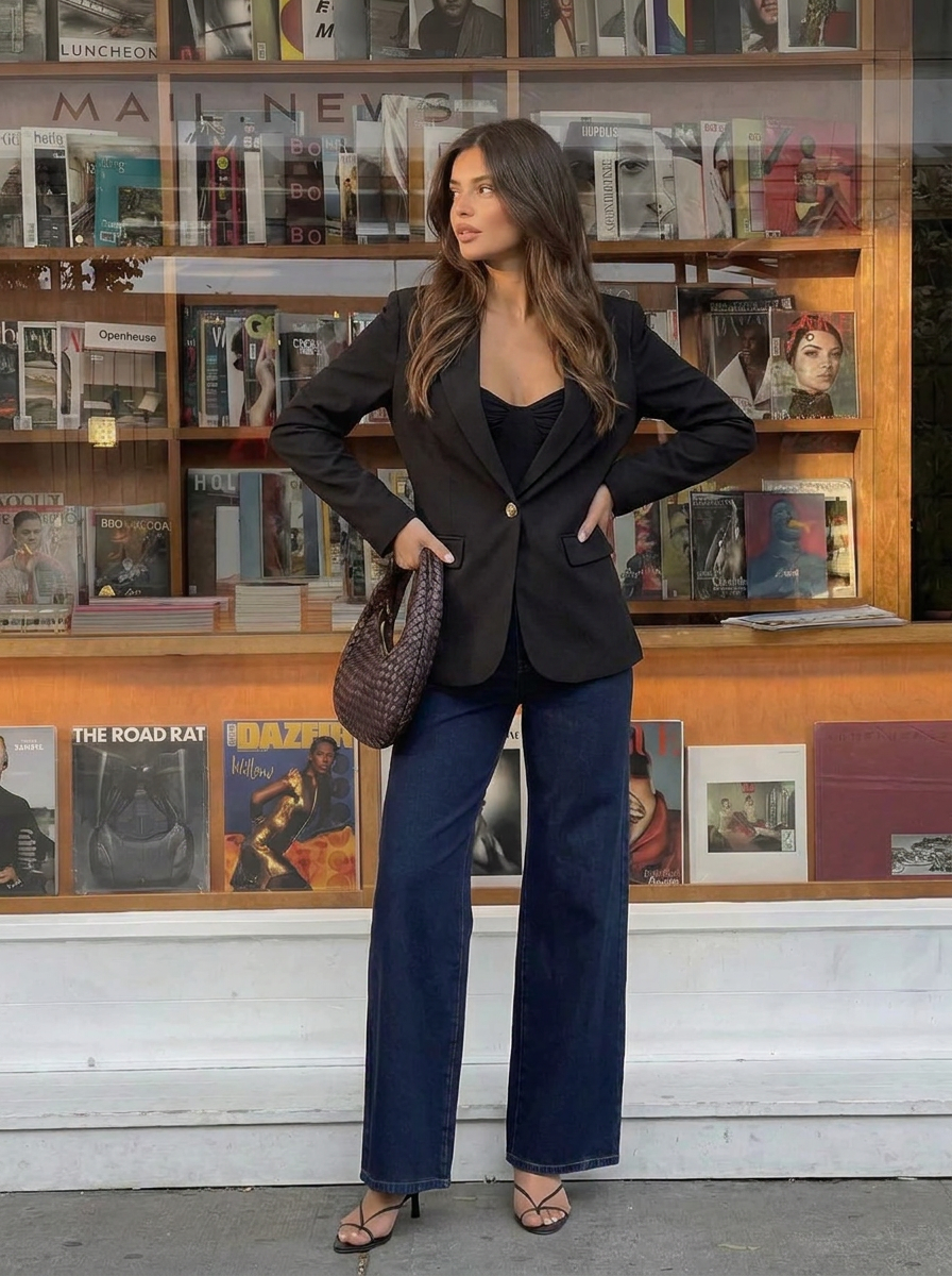 Belle | Women's Black Office Blazer 1