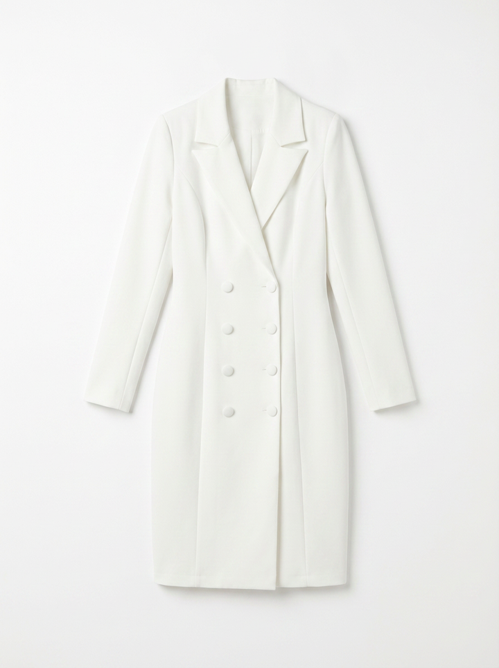 Bianca | Women's Double Breasted Blazer Midi Dress 2