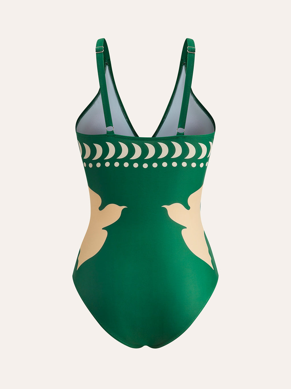 Bird Print Cutout One Piece Swimsuit | Aquaflare