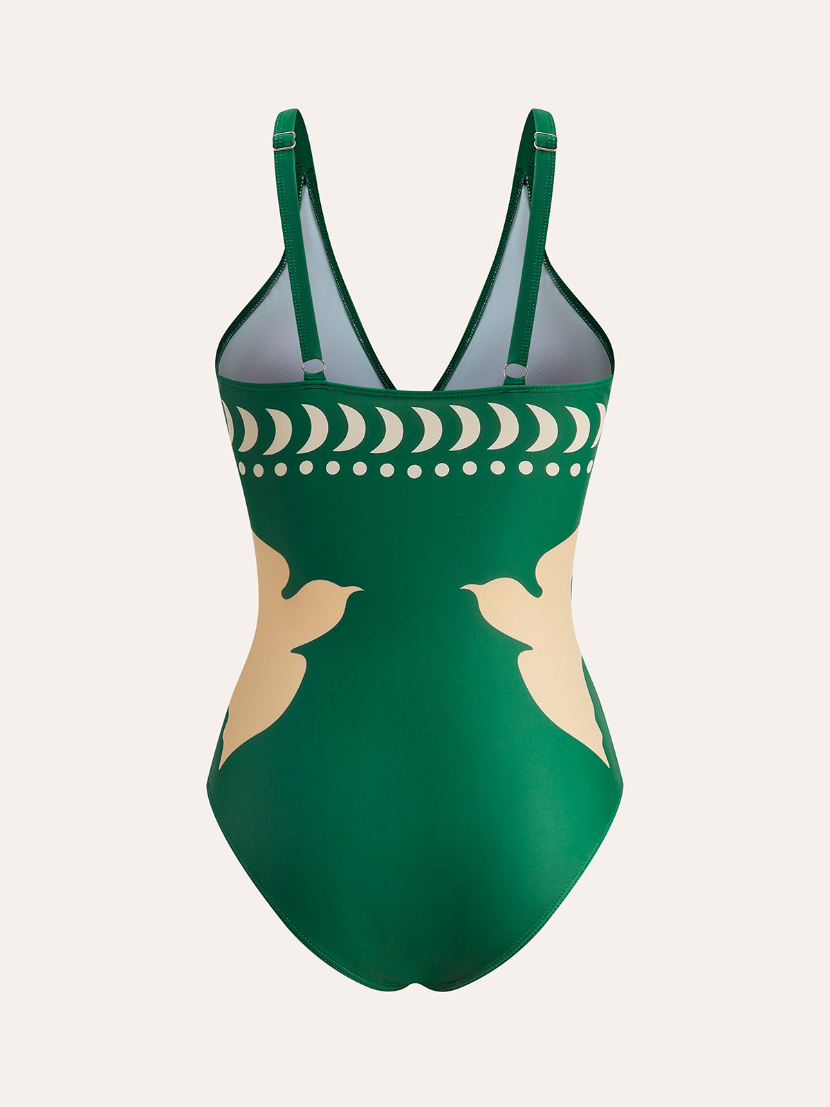 Bird Print Cutout One Piece Swimsuit | Aquaflare