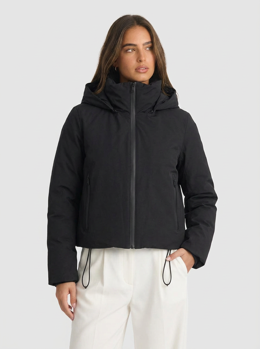 Blaze | Women's Black Waterproof Hooded Jacket 