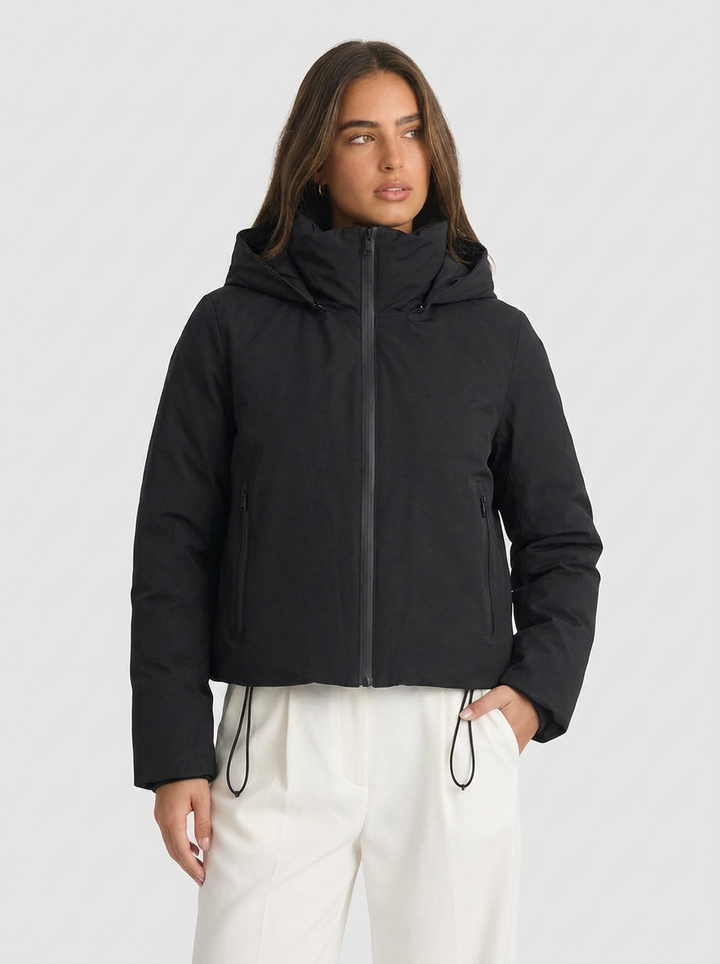 Blaze | Women's Black Waterproof Hooded Jacket 