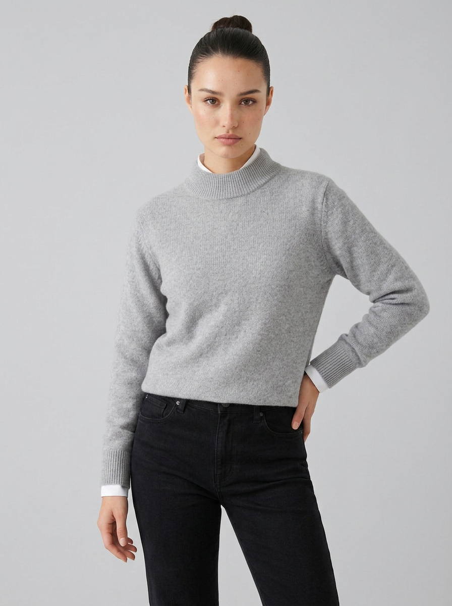 Bondi | Women's Cashmere Sweater Mock Neck