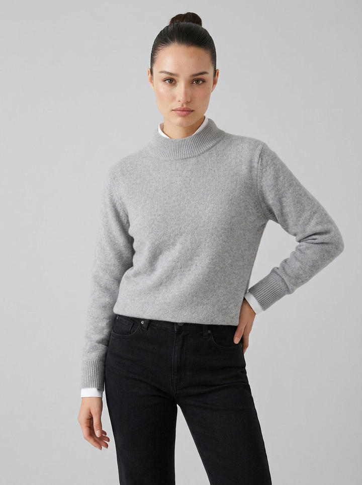 Bondi | Women's Cashmere Sweater Mock Neck