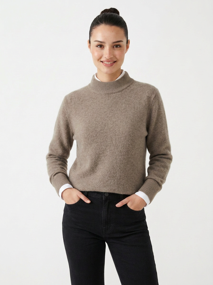 Bondi | Women's Cashmere Sweater Mock Neck