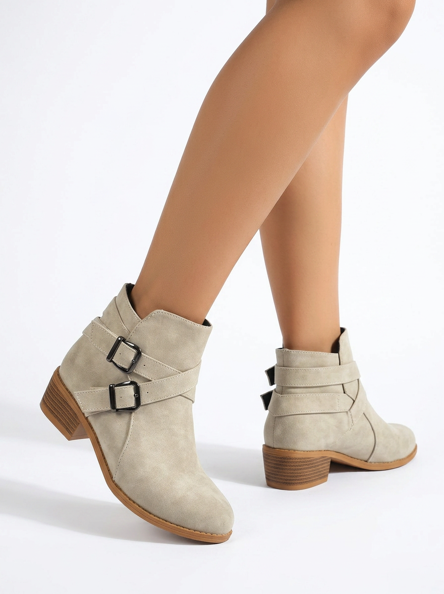 Bondi | Women's Comfort Ankle Boots with Buckle Straps