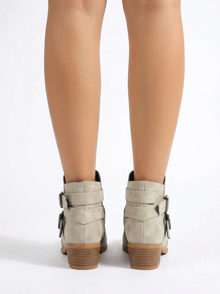 Bondi | Women's Comfort Ankle Boots with Buckle Straps