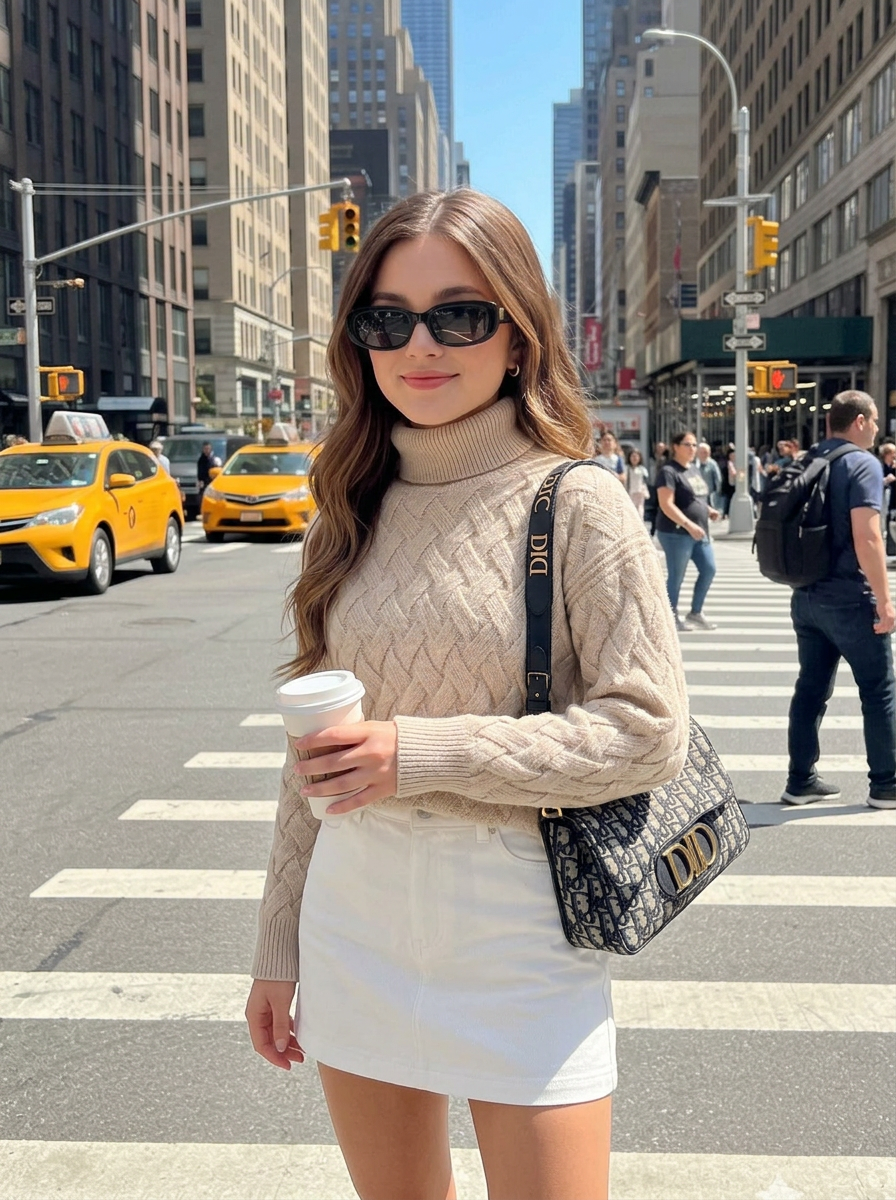 Bondi | Women's Ribbed Fitted Turtleneck Jumper