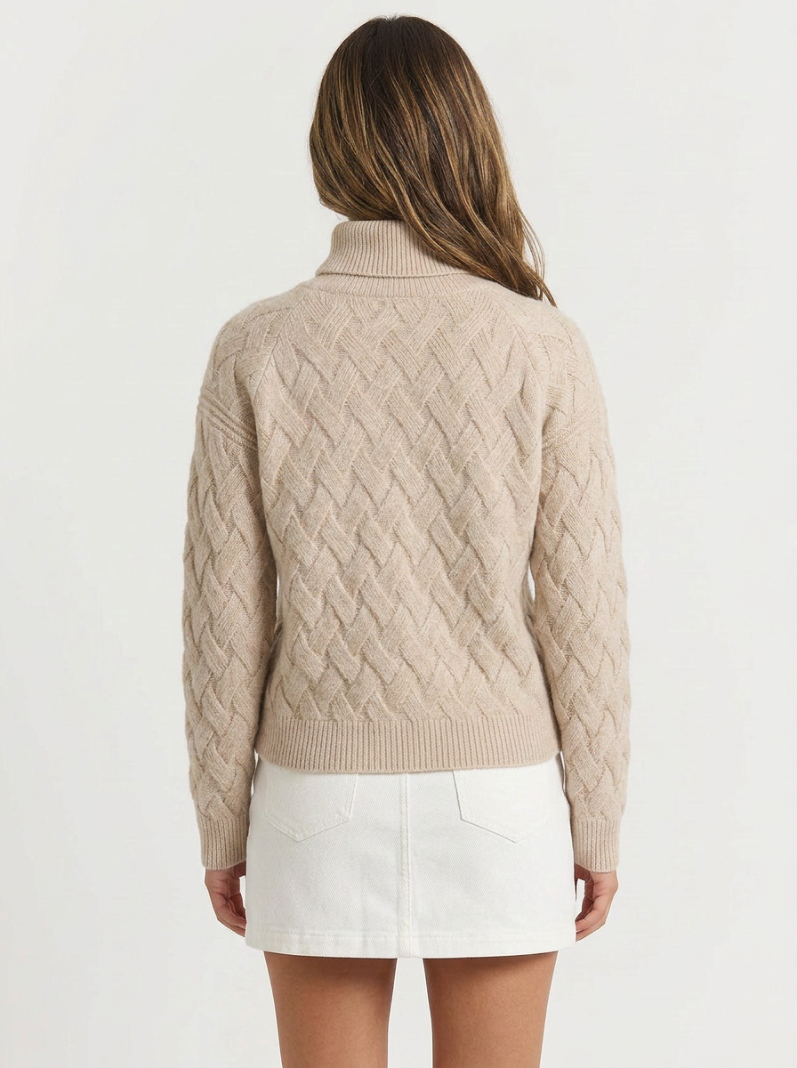 Bondi | Women's Ribbed Fitted Turtleneck Jumper