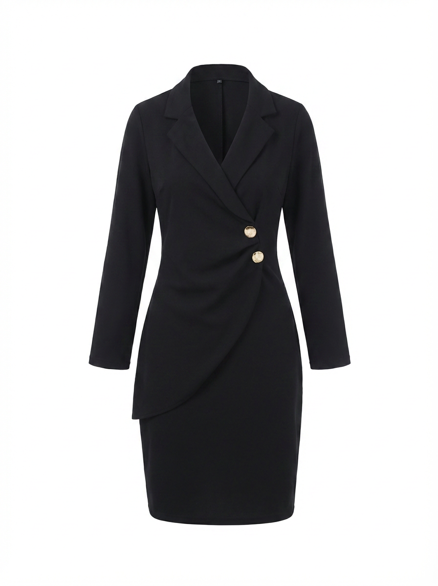 Bridget | Women's Ruched Bodycon Blazer Midi Dress 3