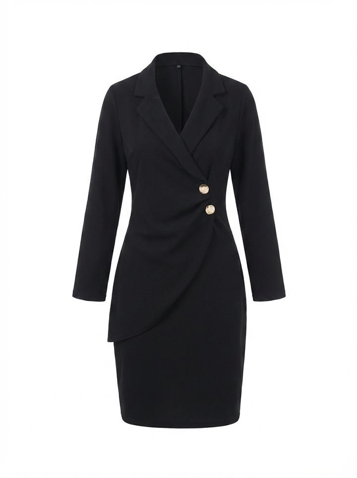 Bridget | Women's Ruched Bodycon Blazer Midi Dress 3