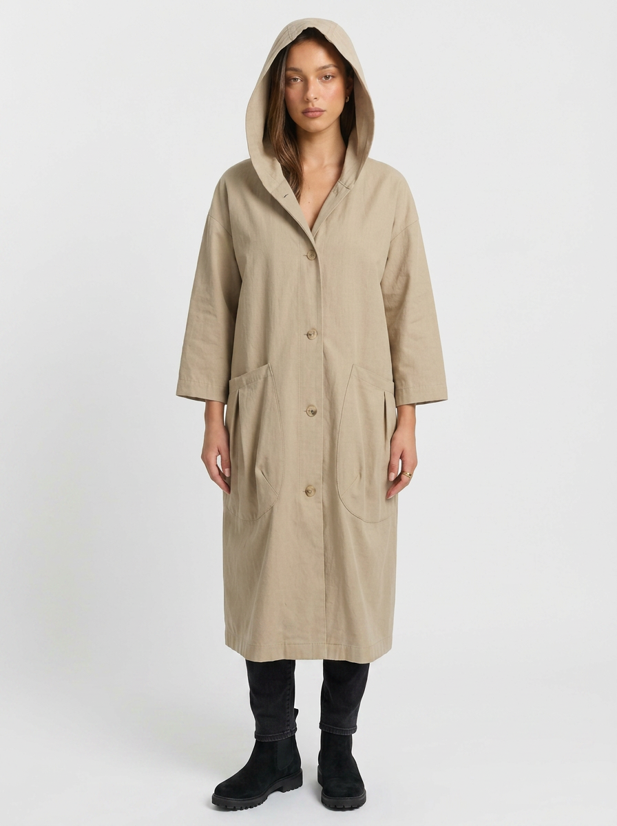 Brunette | Women's Long Trench Coat