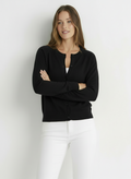 Cara | Women's Crew Neck Knit Button Front Cardigan 5