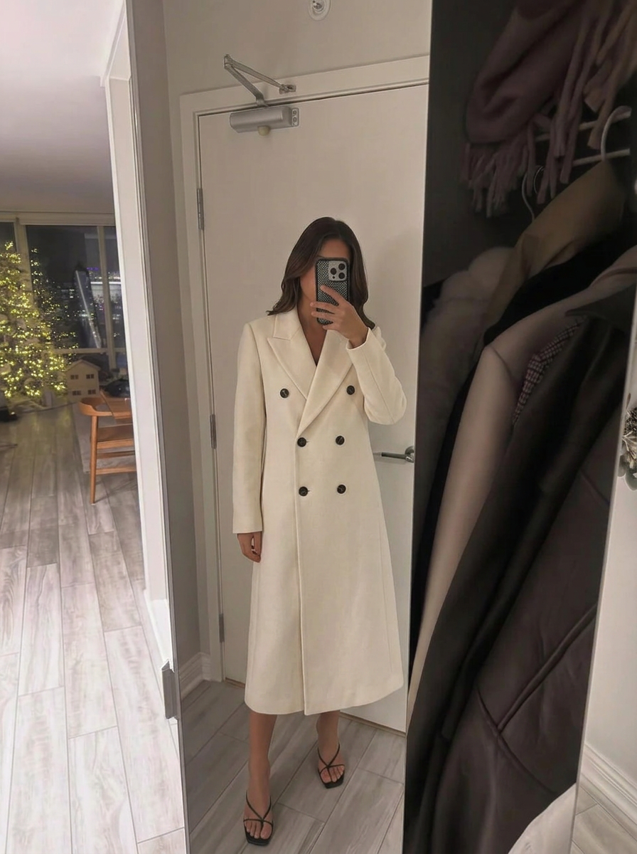 Cassandra | Cappotto Lungo Donna Doppiopetto 1