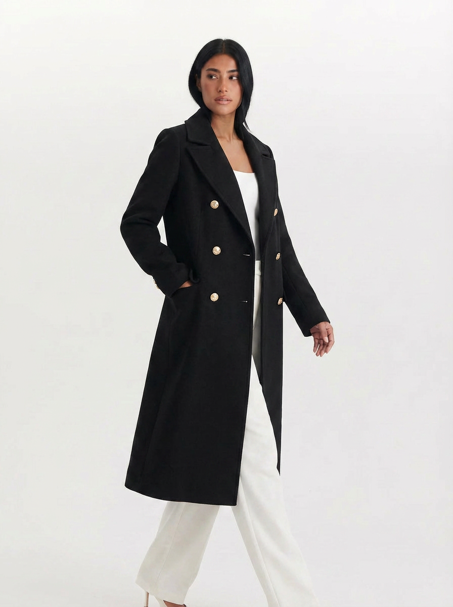 Celeste | Women's Double Breasted Longline Coat 4