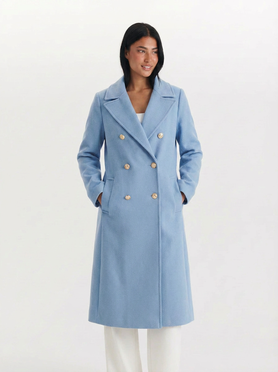 Celeste | Women's Double Breasted Longline Coat 5